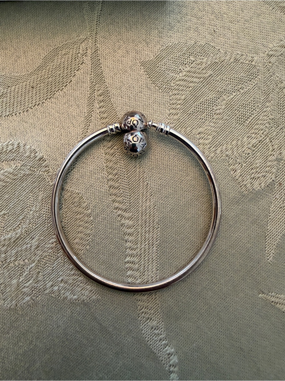 Pandora Silver Tone Bangle Bracelet - Picture 2 of 3